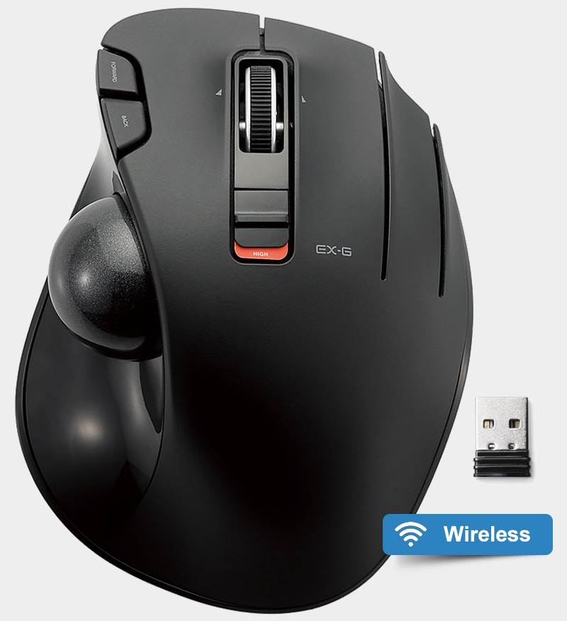 Elecom M-XT3DRBK Wireless Trackball - Trackball Mouse Reviews