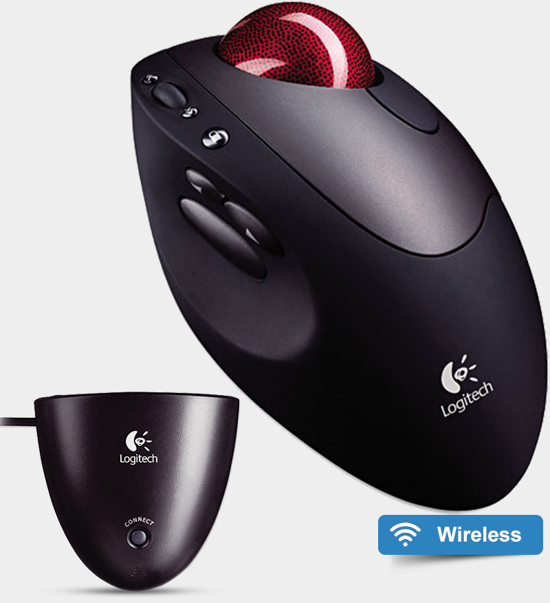 Logitech Cordless Optical TrackMan - Trackball Mouse Reviews