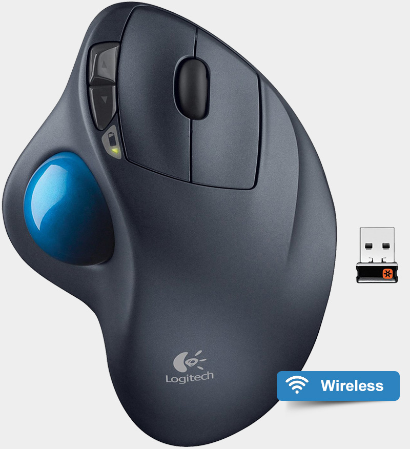 Logitech Wireless Trackball M570 top