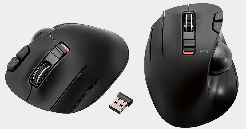 Elecom trackball range ex-g M-XT4DRBK left handed