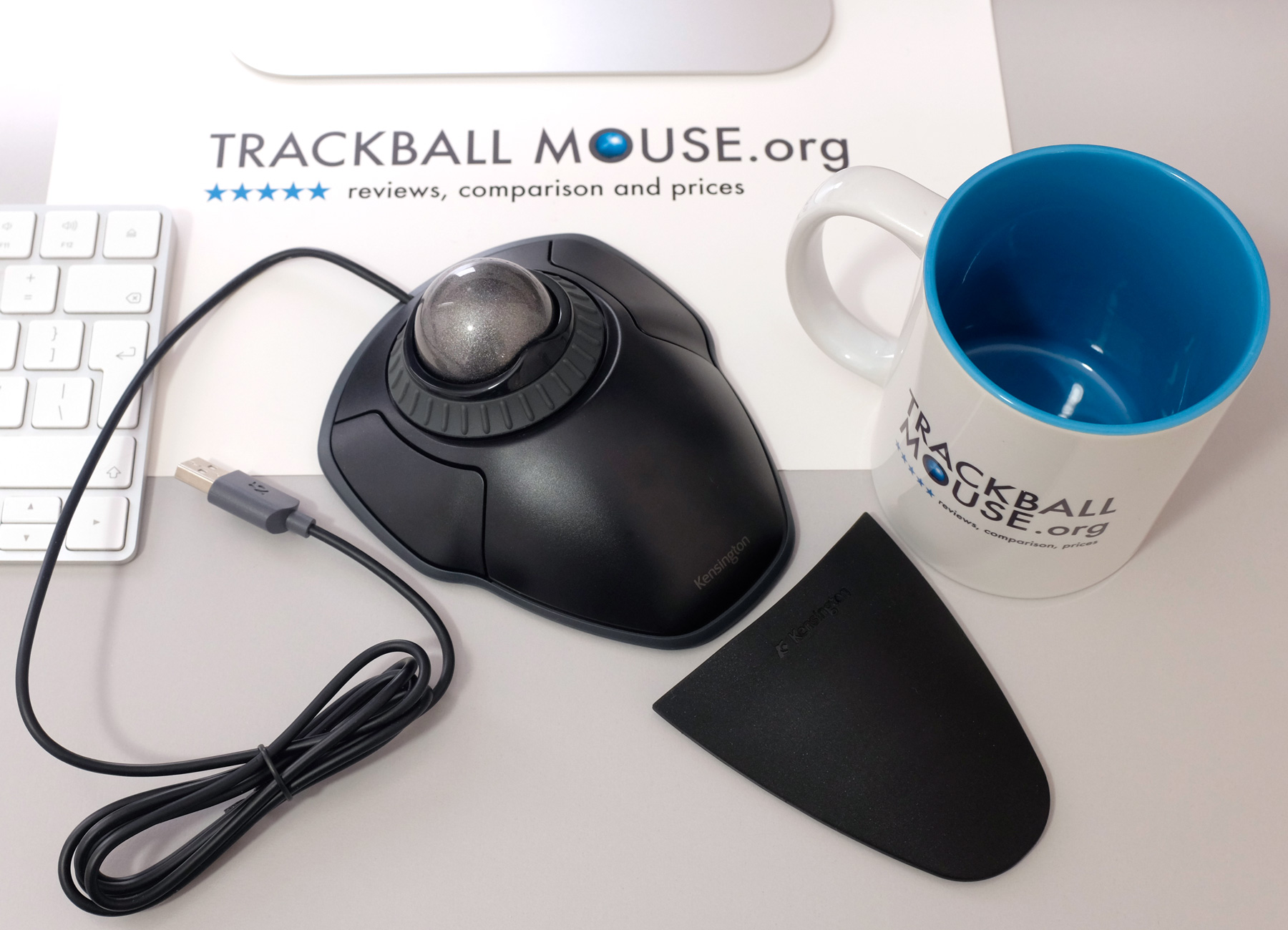 Kensingon Orbit Trackball with Scroll Ring white K75327WW
