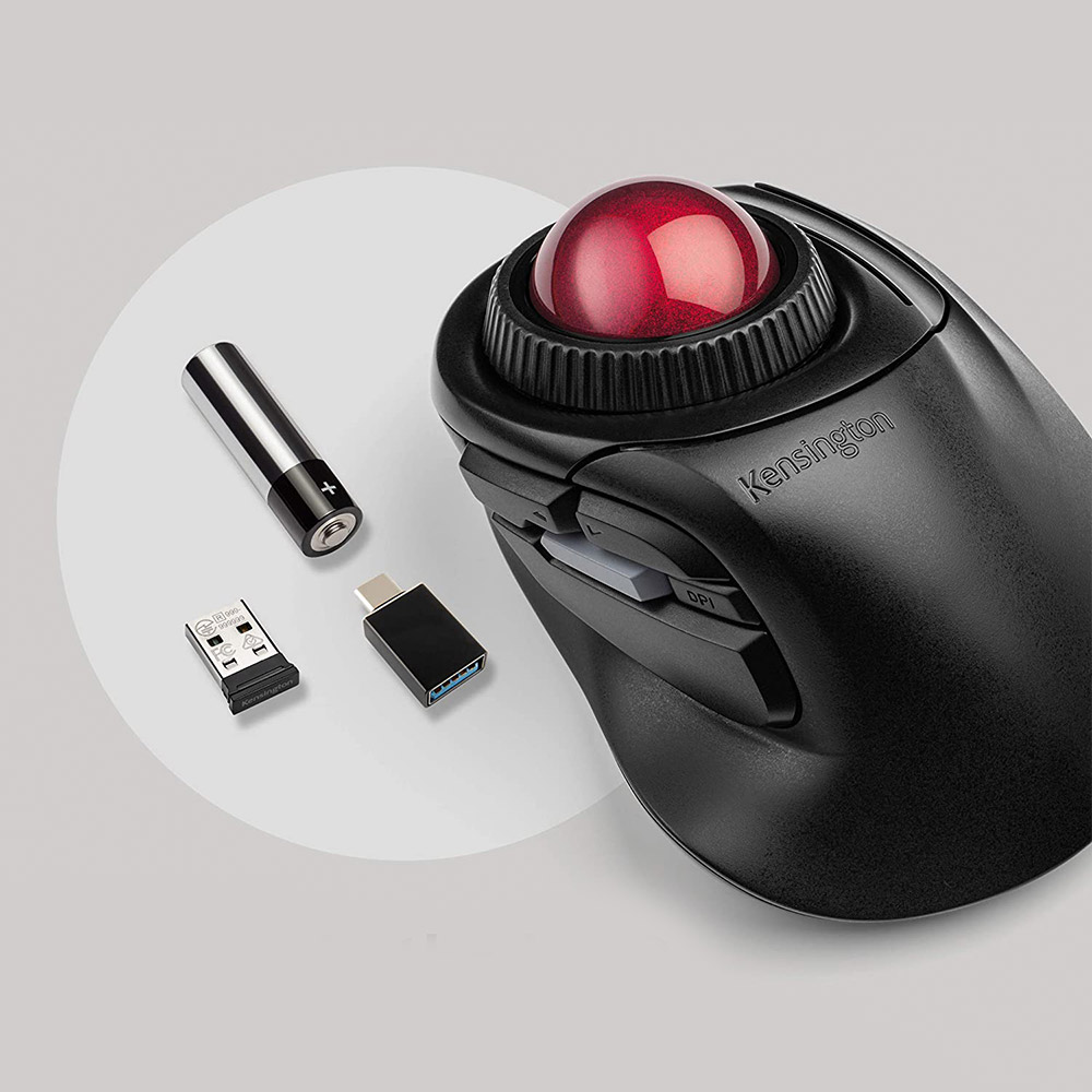 Kensington Souris Trackball Sans Fil Orbit Fusion Noir