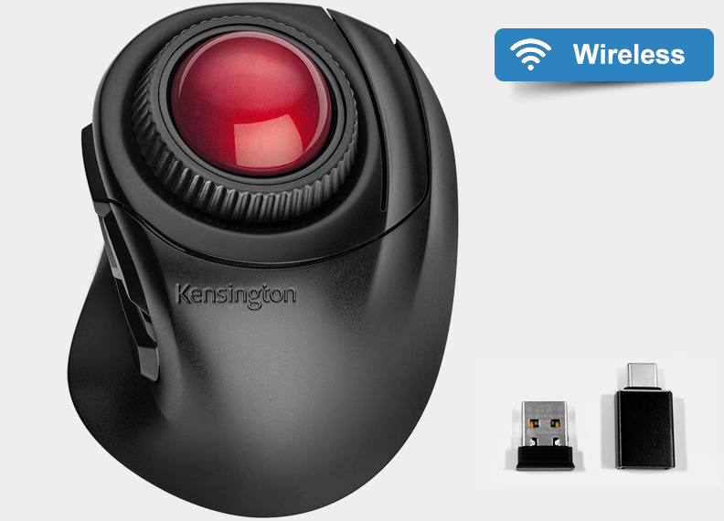 Kensington Souris Trackball Sans Fil Orbit Fusion Noir