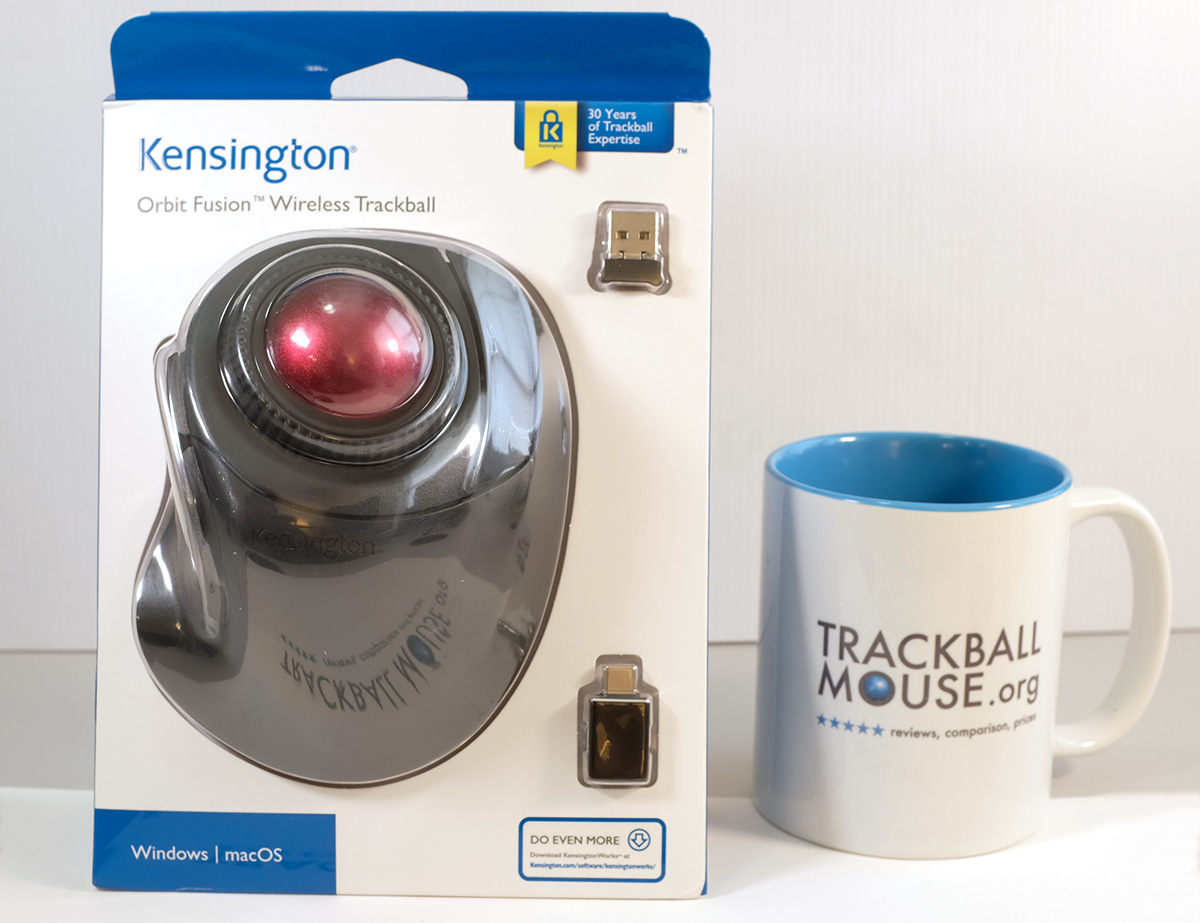 Kensington Orbit Fusion Wireless Trackball K72363WW box packaging