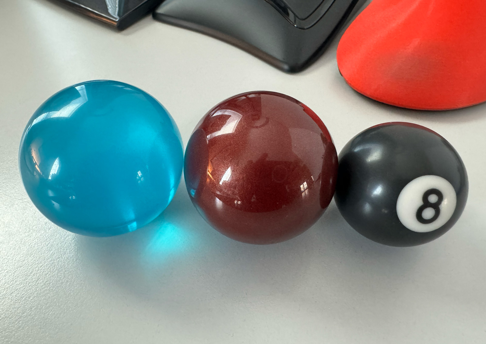 Ploopy Classic Trackball size compare kensington